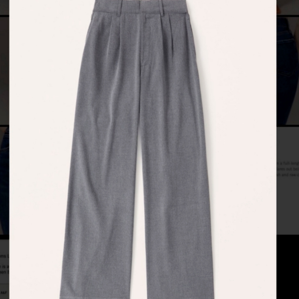 Abercrombie Wide Leg Tailored Pants